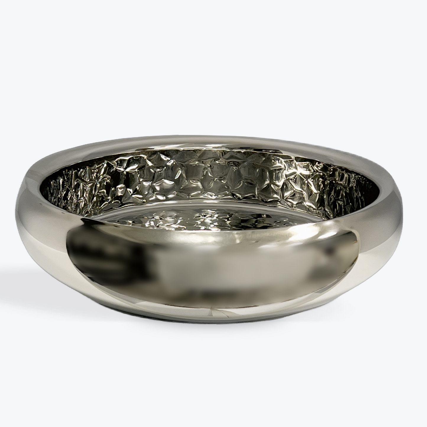 Round Bowl | Double Wall | Stainless Steel | Ice Pattern