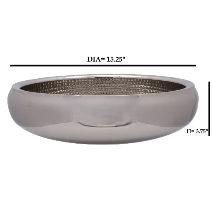 Shallow Belly Serving Bowl | Double Wall | Stainless Steel