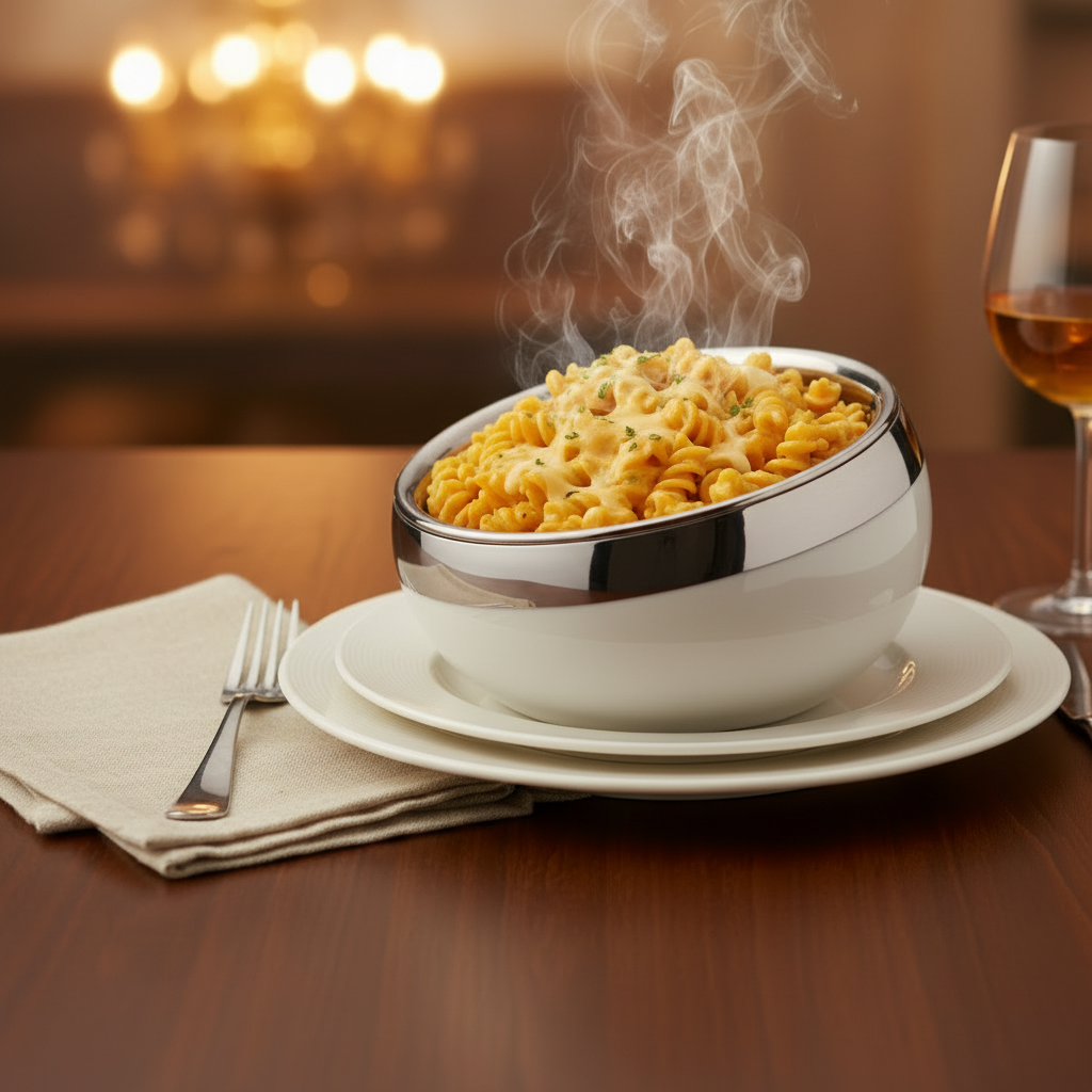 Tapered Serving Bowl | Double Wall | Stainless Steel 