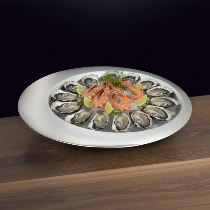 Round Serving Bowl | Double Wall | Stainless Steel