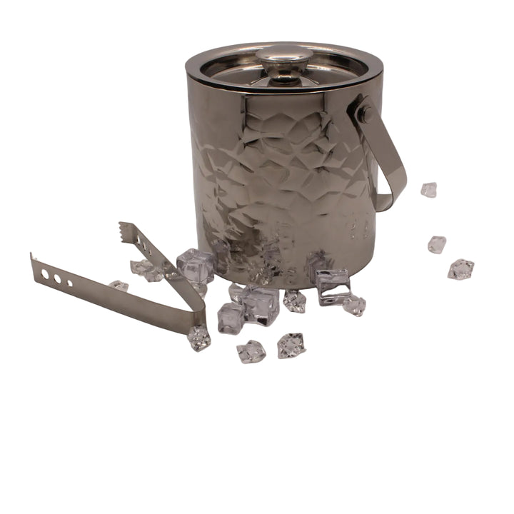 Ice Bucket with Tong | Double Wall | Stainless Steel