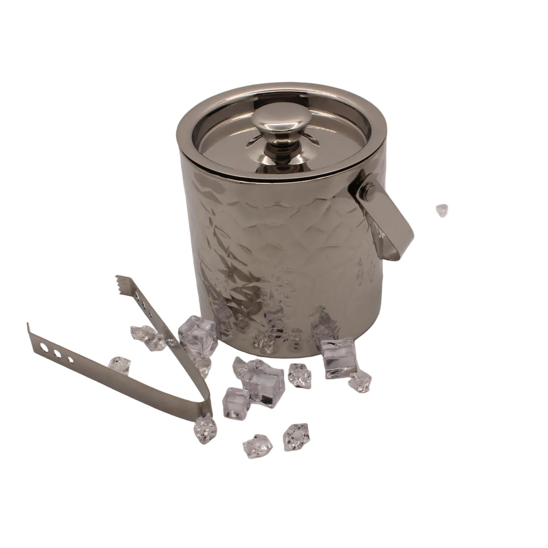 Ice Bucket with Tong | Double Wall | Stainless Steel