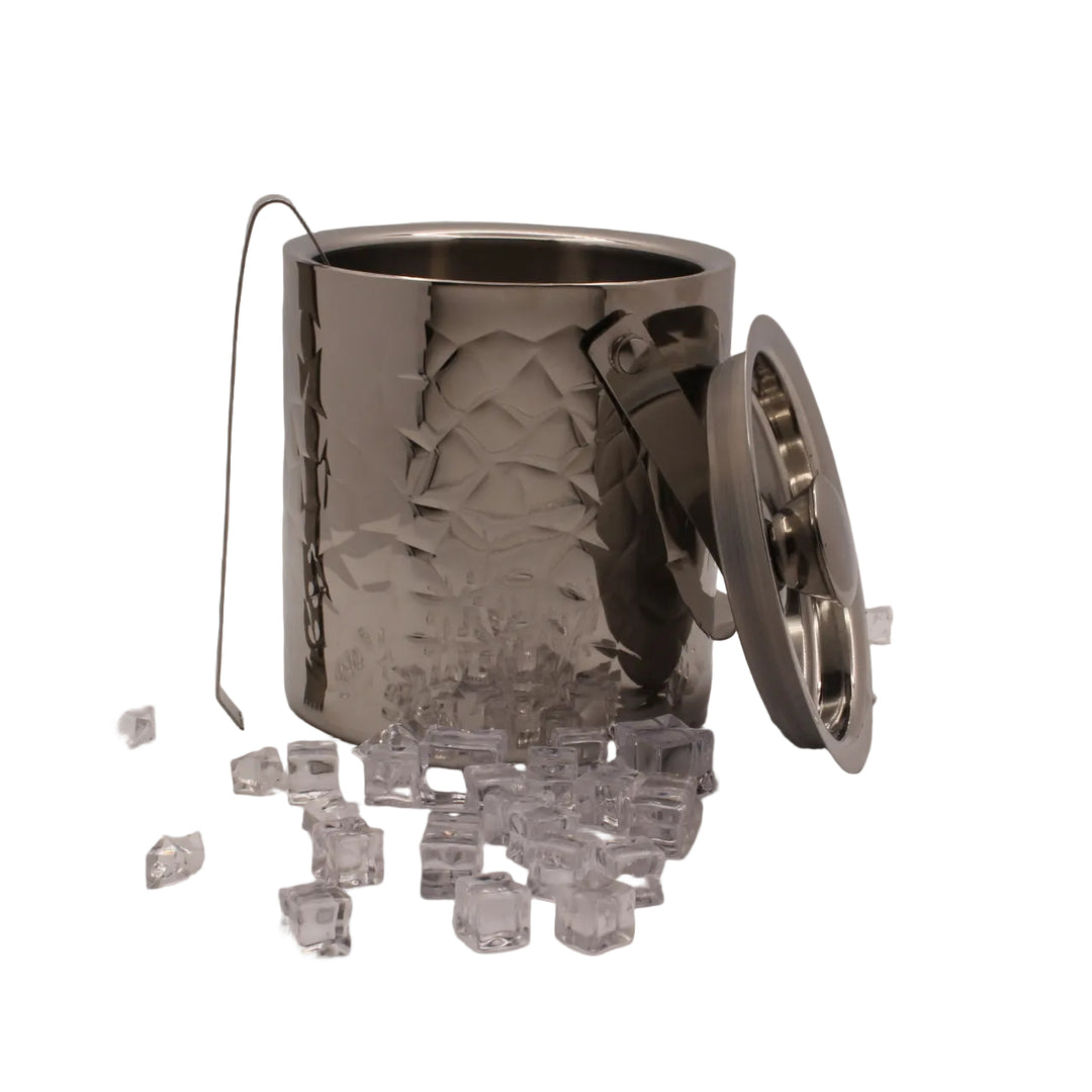 Ice Bucket with Tong | Double Wall | Stainless Steel