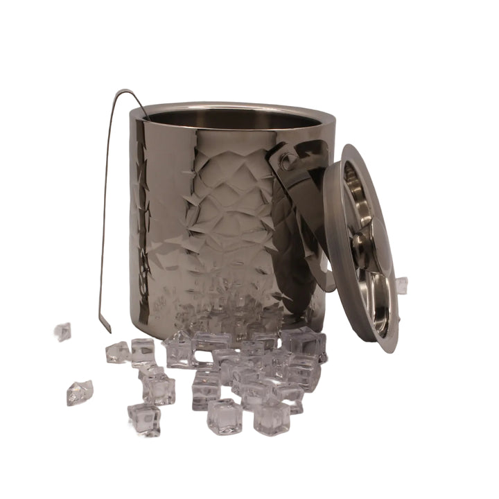Ice Bucket with Tong | Double Wall | Stainless Steel