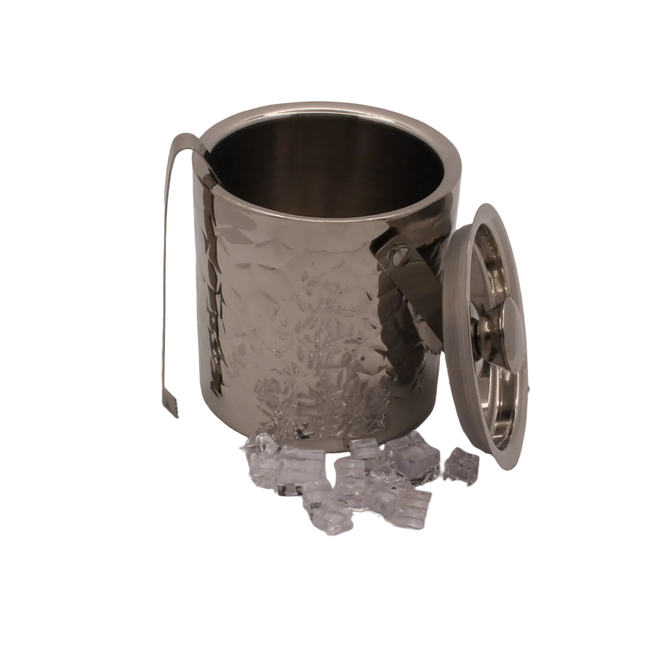 Ice Bucket with Tong | Double Wall | Stainless Steel