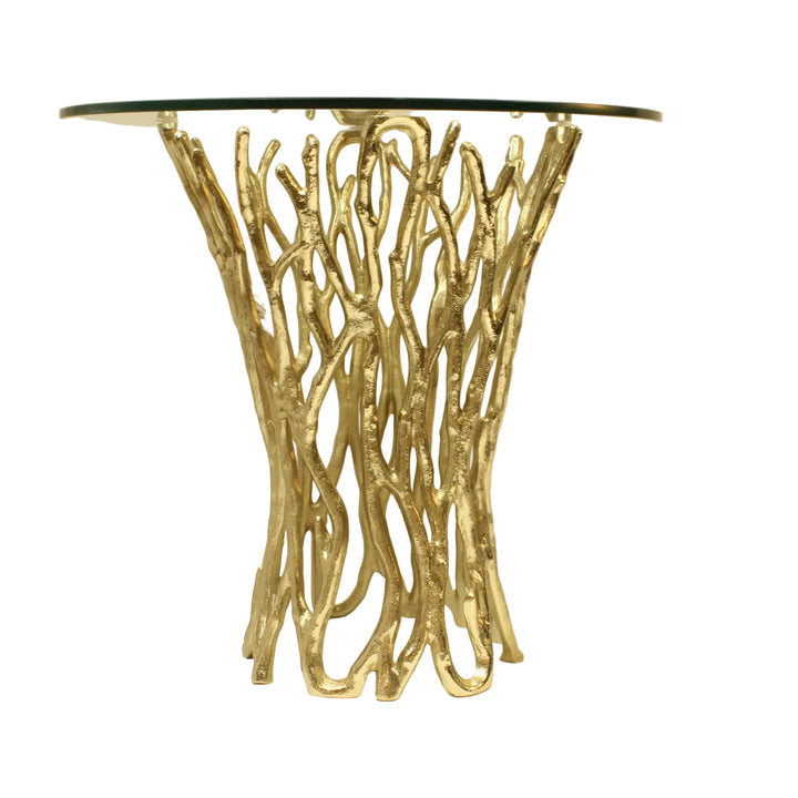 End Table | Gold Color | 310028