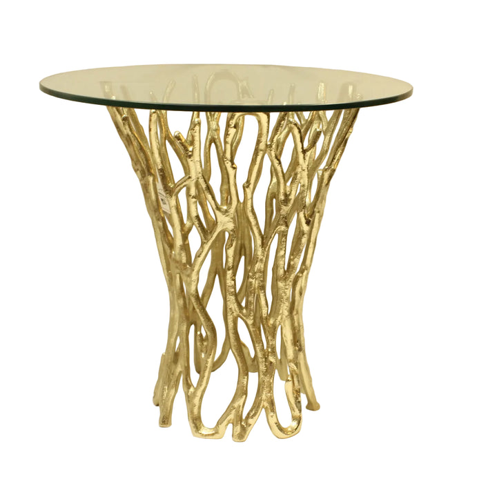 End Table | Gold Color | 310028