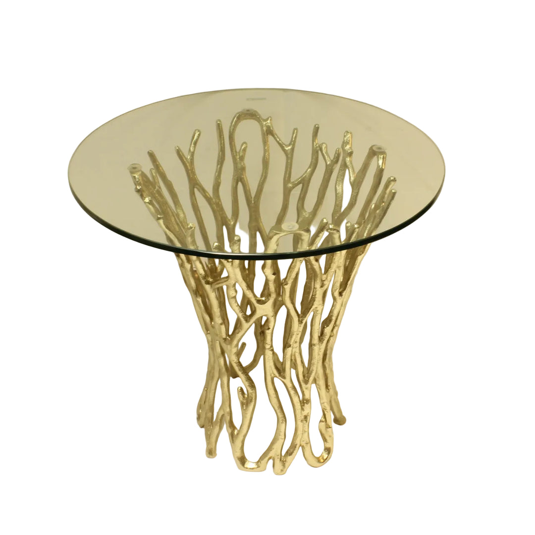 End Table | Gold Color | 310028