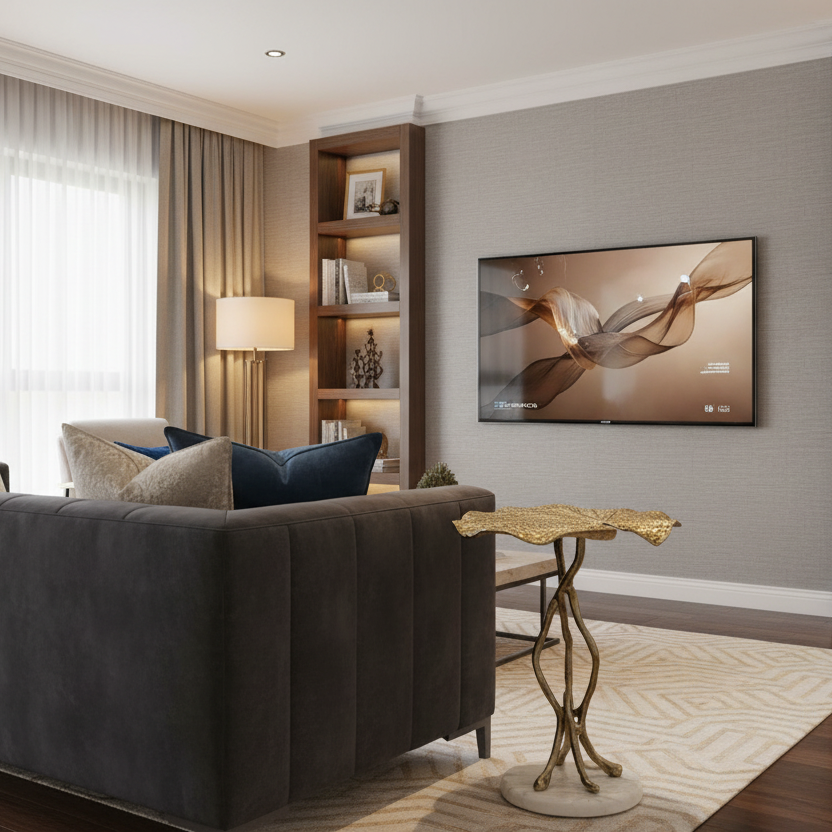 End Table | Leaf Collection | Gold Color | 310034