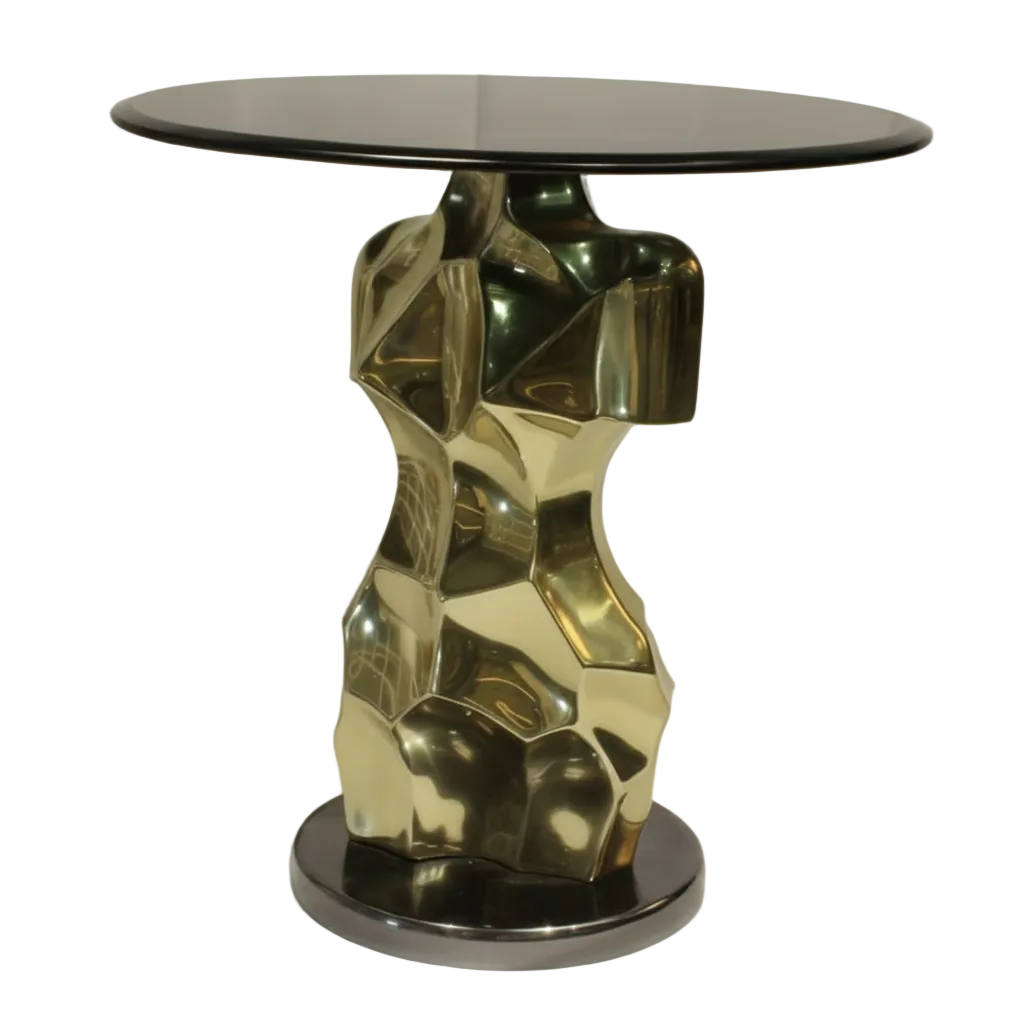 End Table | Gold Color | 310026