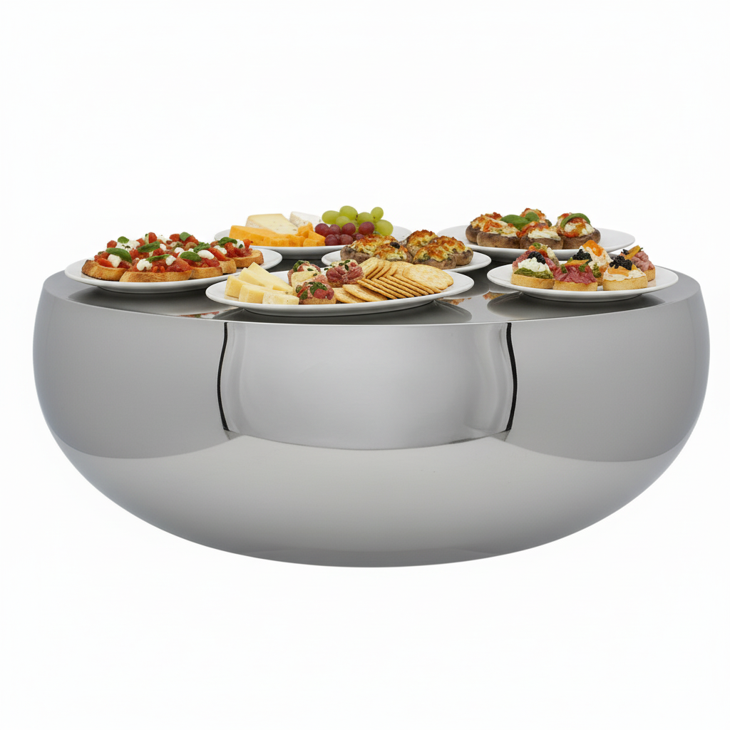 Shallow Servingware | Double Wall | Stainless Steel