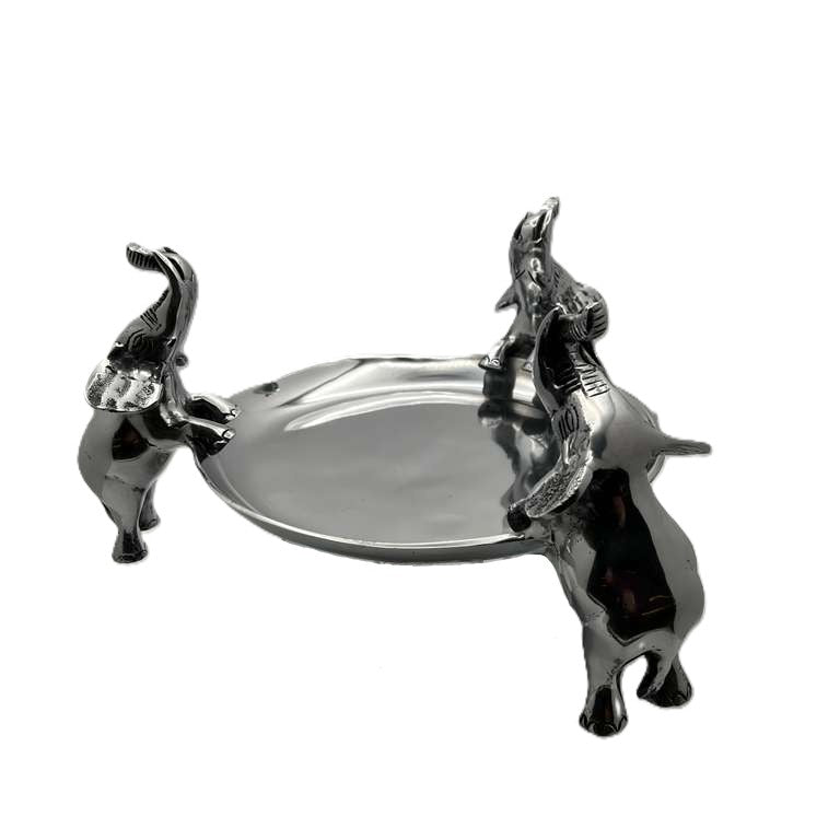 Serving plate with 3 elephant 440422