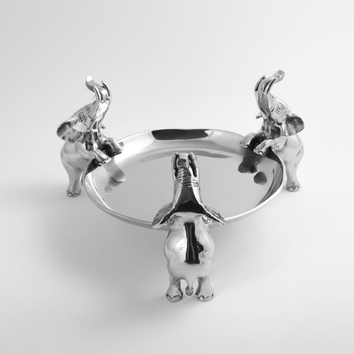 Serving plate with 3 elephant 440422