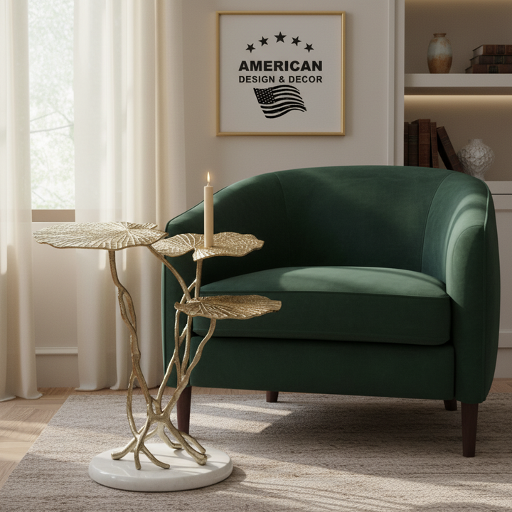 Decorative Side Table | Gold color | 310032