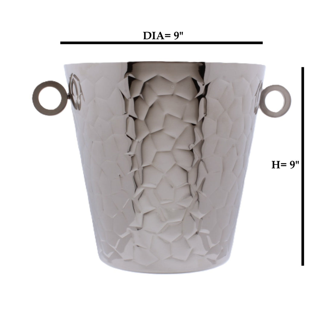 Ice Bucket | Double Wall | Stainless Steel | Ice Pattern
