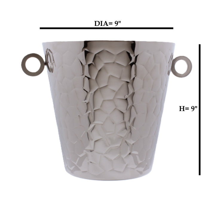 Ice Bucket | Double Wall | Stainless Steel | Ice Pattern