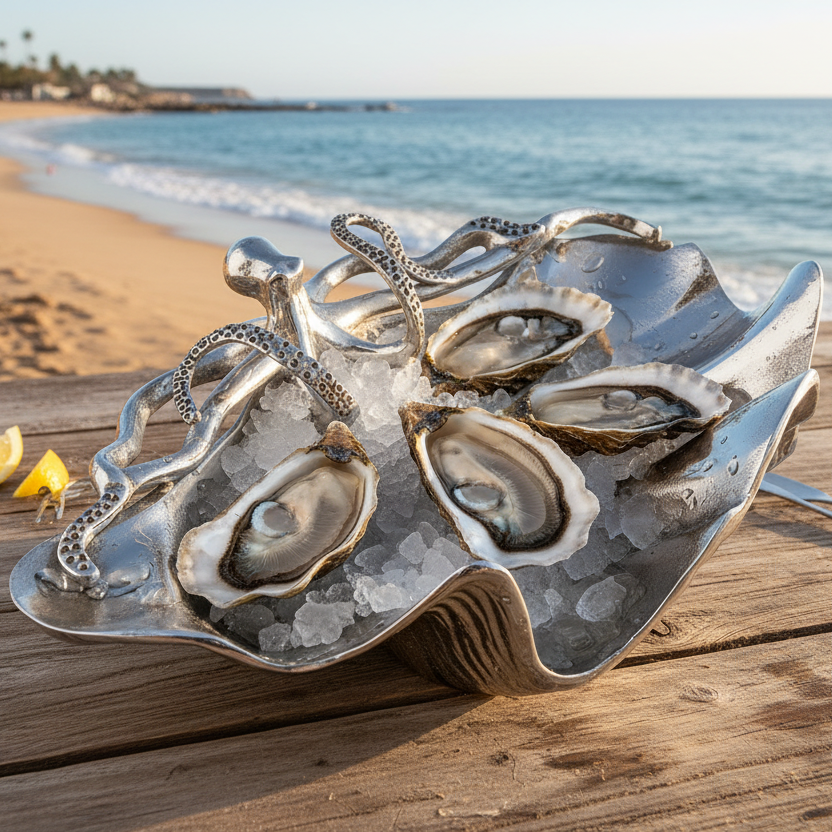 Silver shell-shaped | Aluminum | 310009