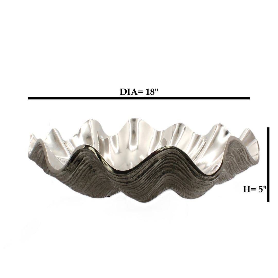 Silver wavy bowl |Aluminum | 310005