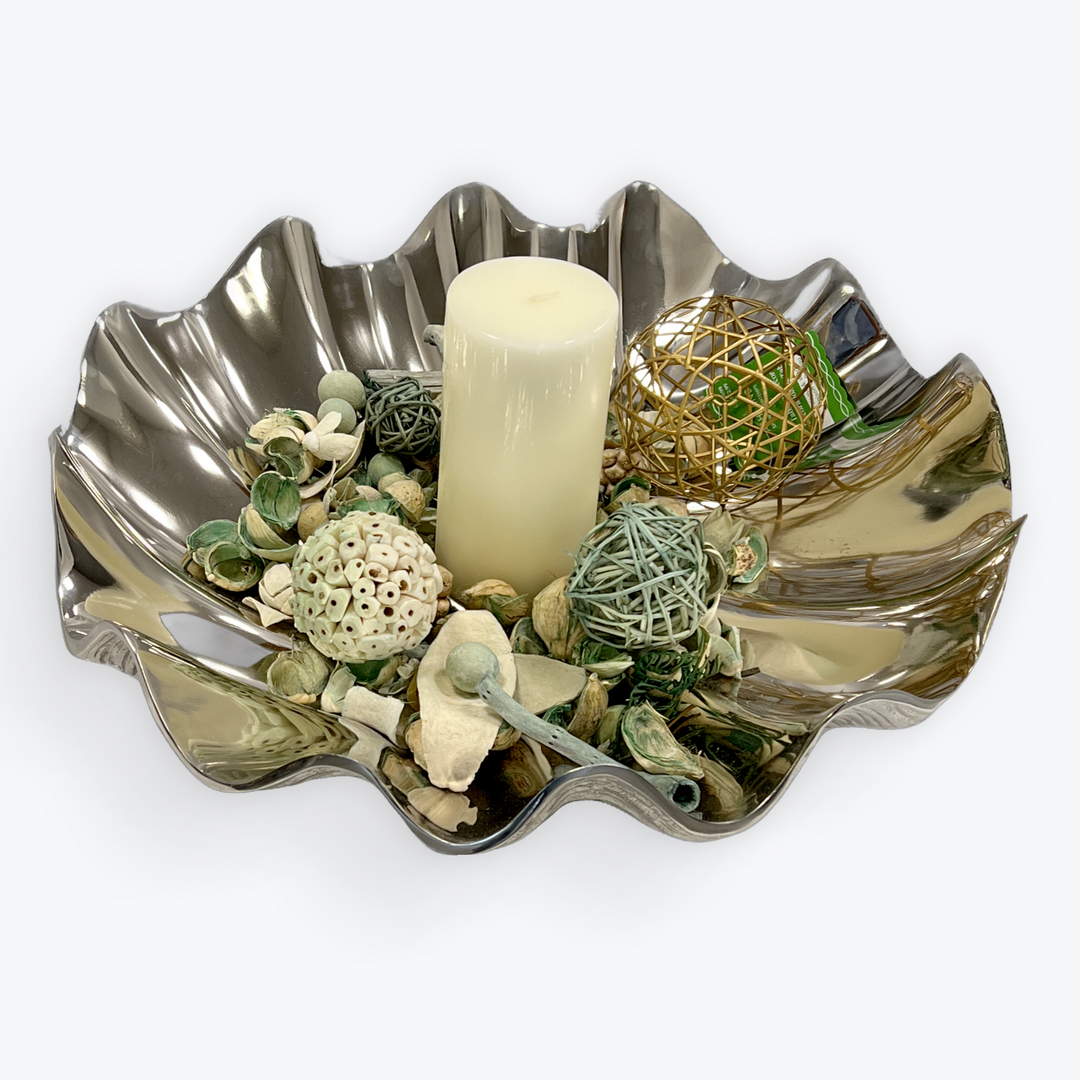 Silver wavy bowl |Aluminum | 310005