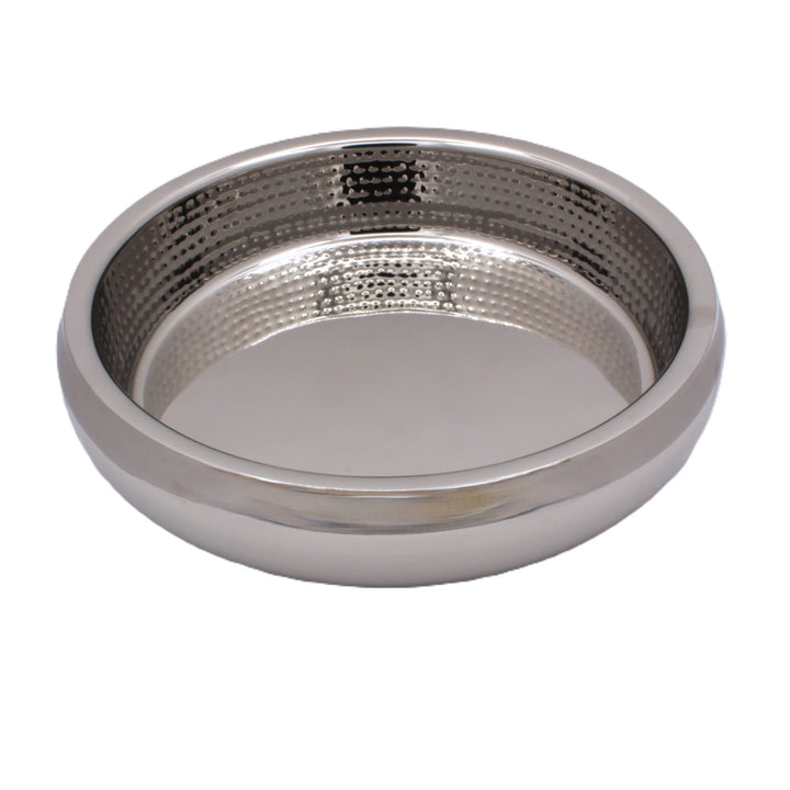 Shallow Belly Serving Bowl | Double Wall | Stainless Steel 