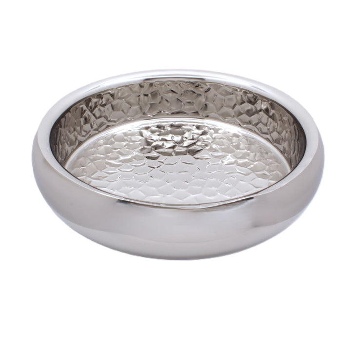 Round Bowl | Double Wall | Stainless Steel | Ice Pattern