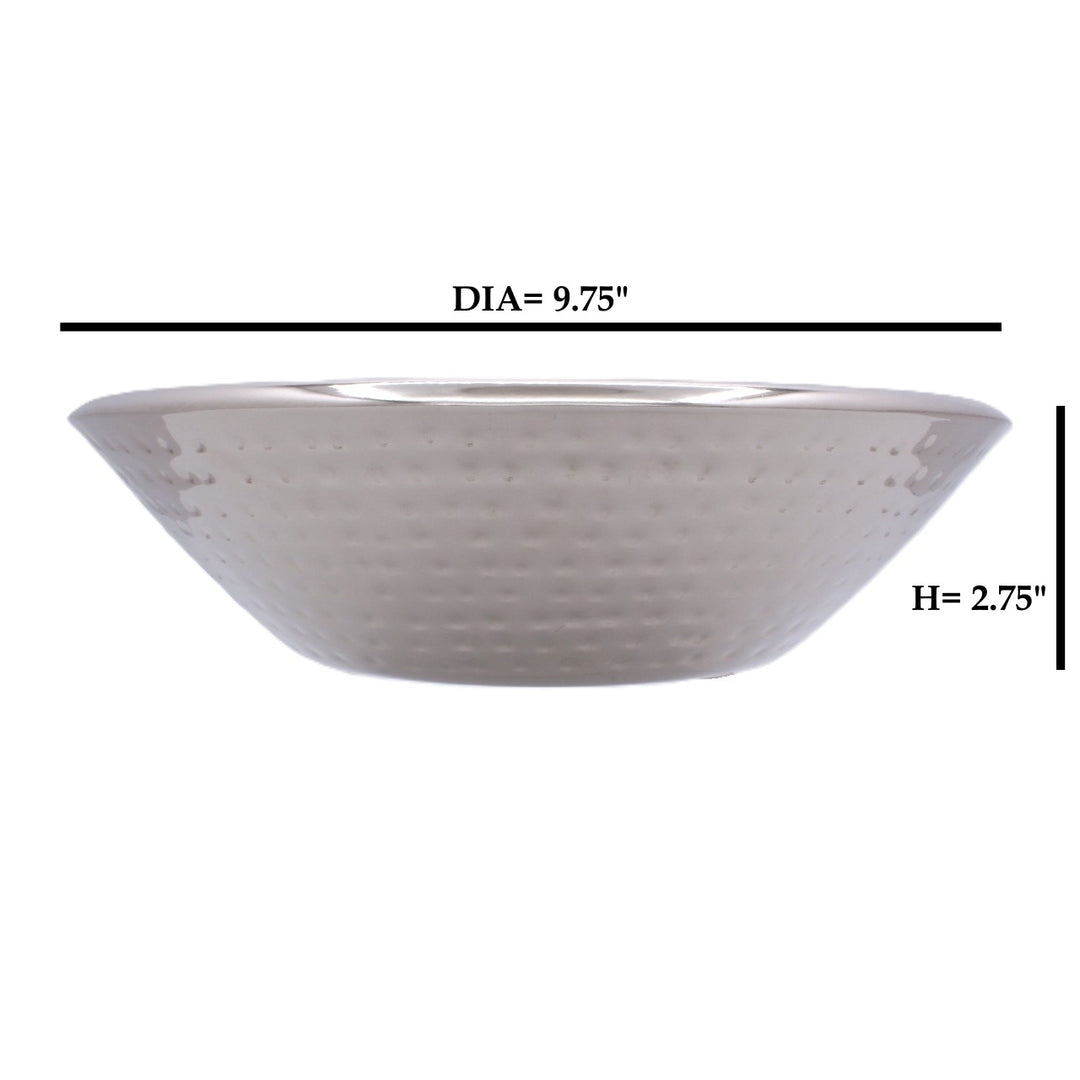 Round Serving Bowl | Double Wall | Stainless Steel