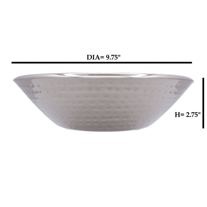 Round Serving Bowl | Double Wall | Stainless Steel