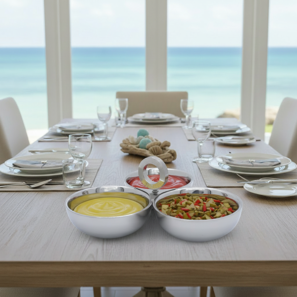 Condiment Set | Stainless Steel | Double Wall