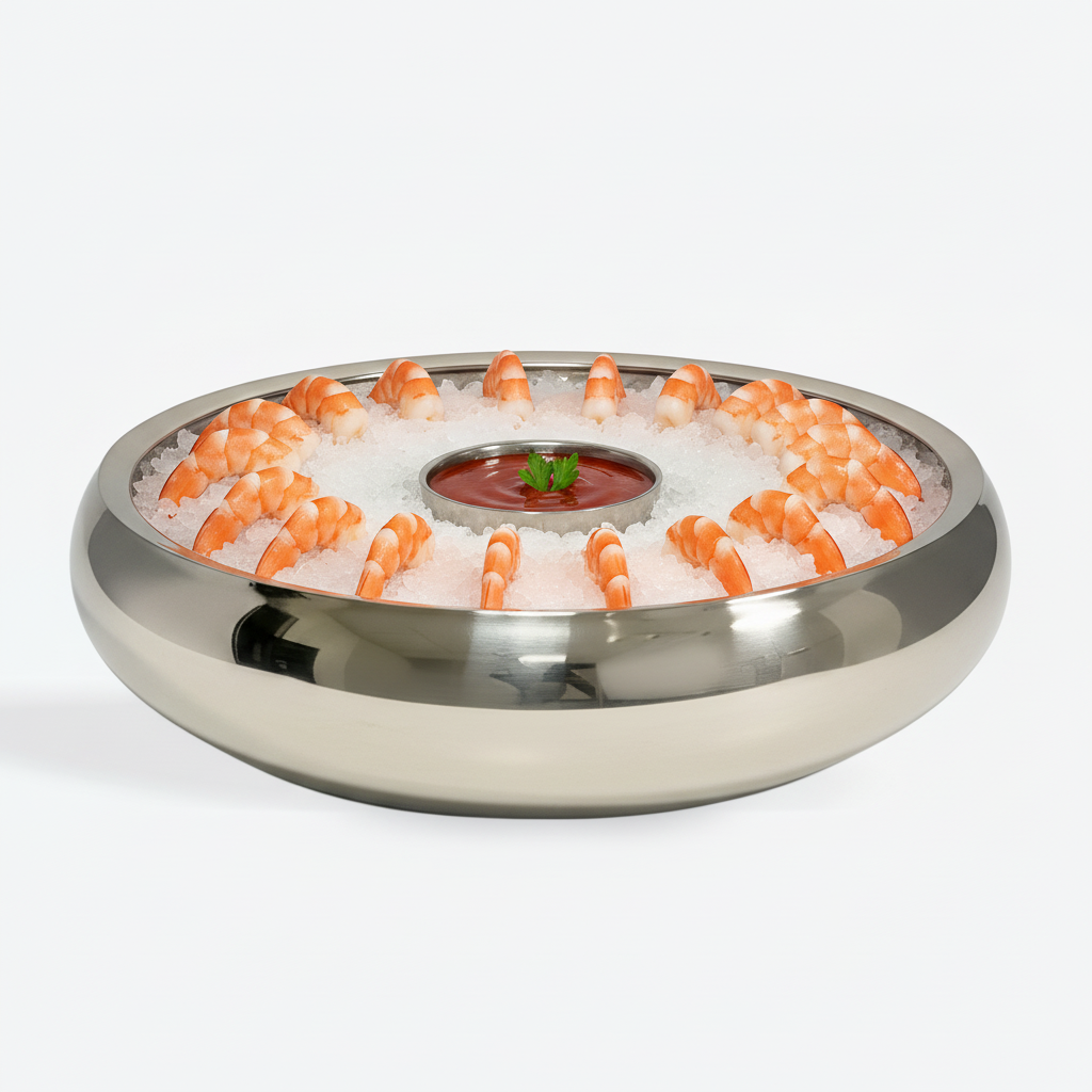 Chip And Dip Server | Double Wall | Stainless Steel | 2 PCs