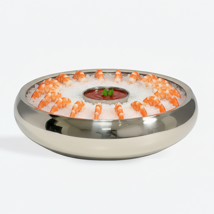 Chip And Dip Server | Double Wall | Stainless Steel | 2 PCs