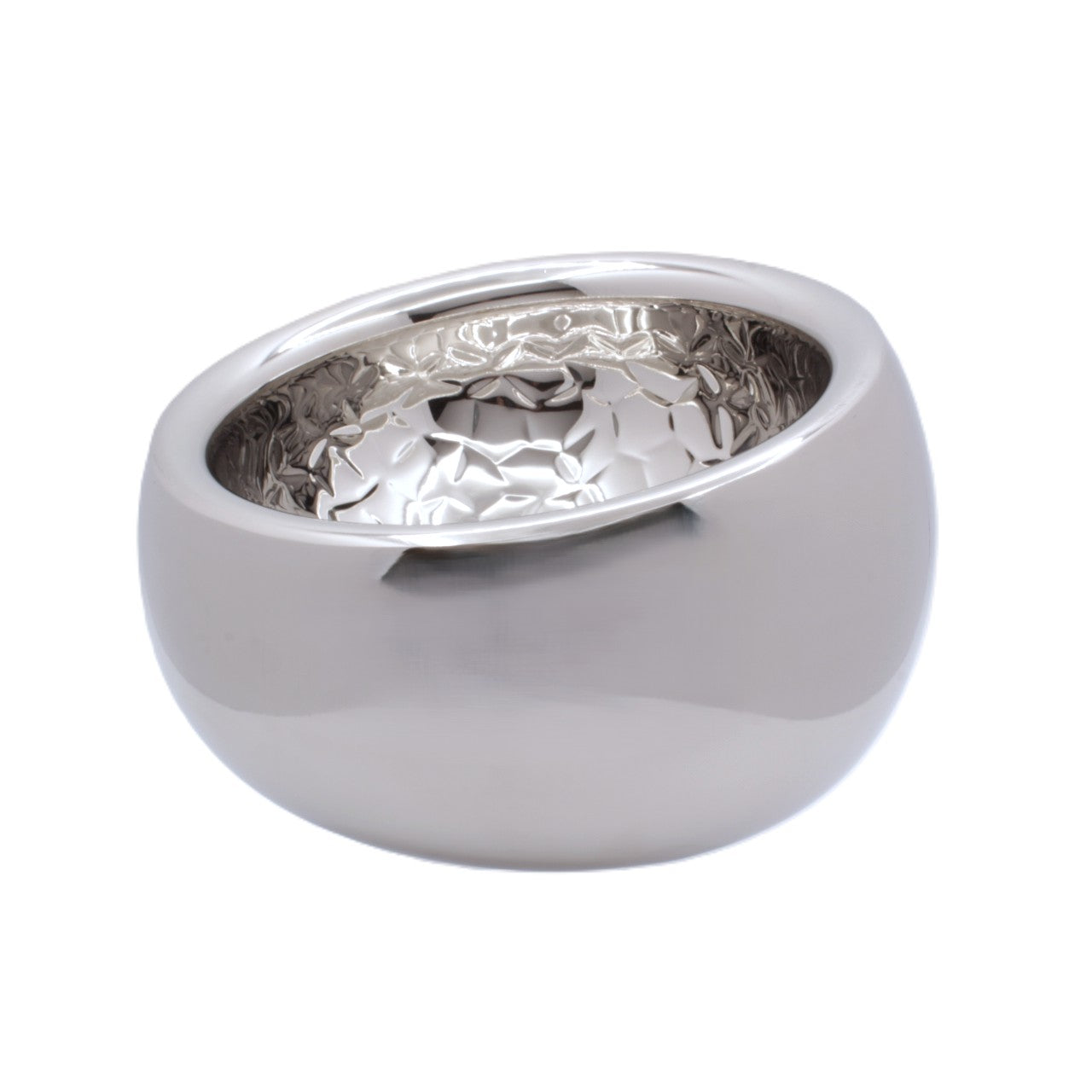 Tapered Serving Bowl | Double Wall | Stainless Steel | Ice Pattern