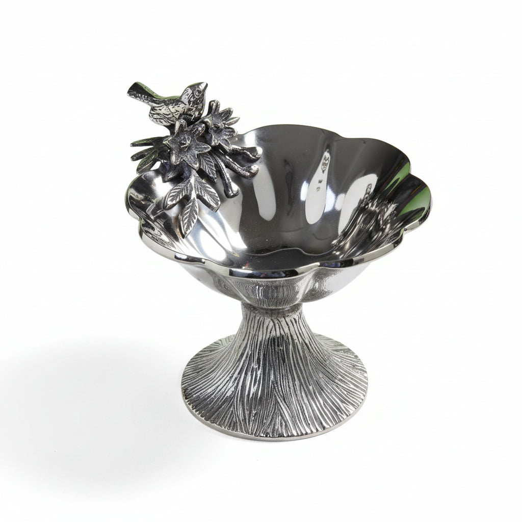 Serving bowl with base | bird collection | 440231