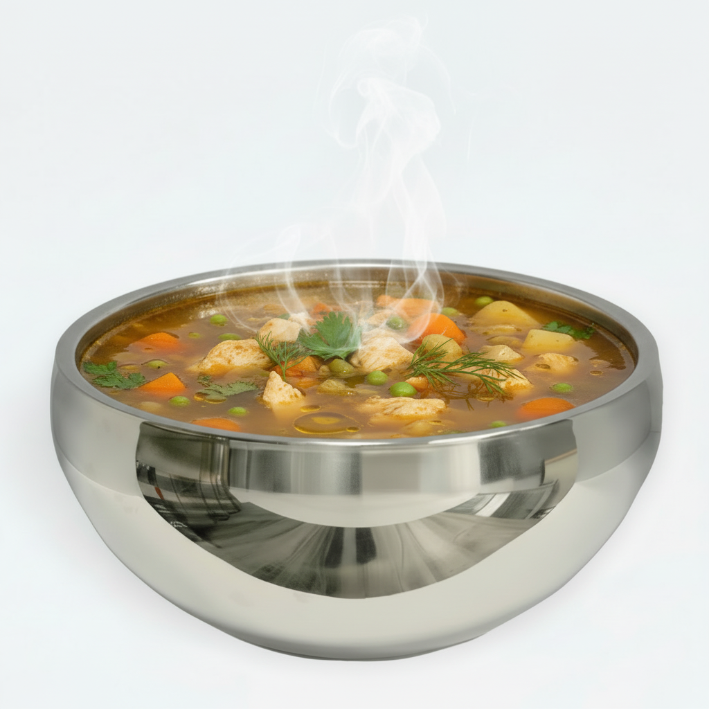 Round Bowl | Stainless Steel | Double Wall