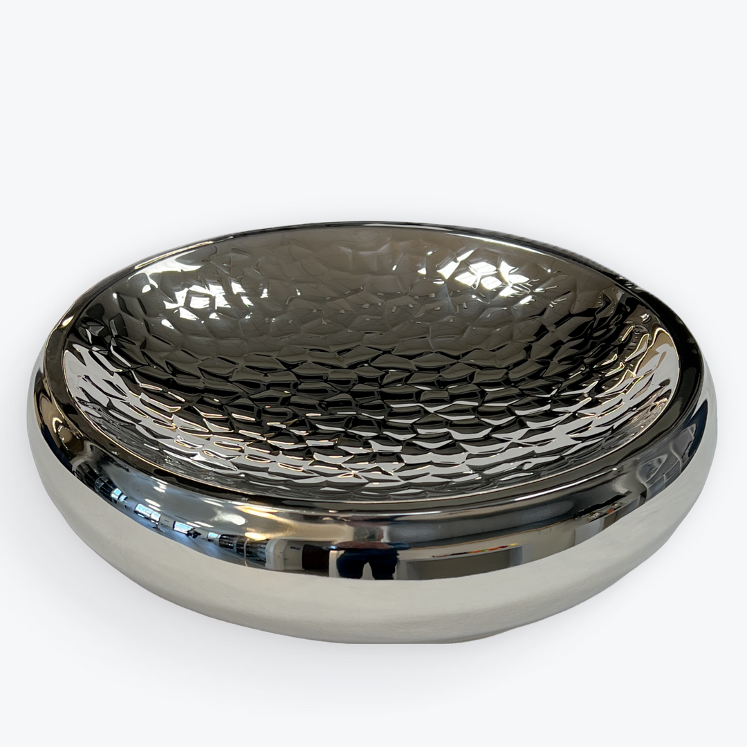 Shallow Servingware | Double Wall | Stainless Steel | Ice pattern