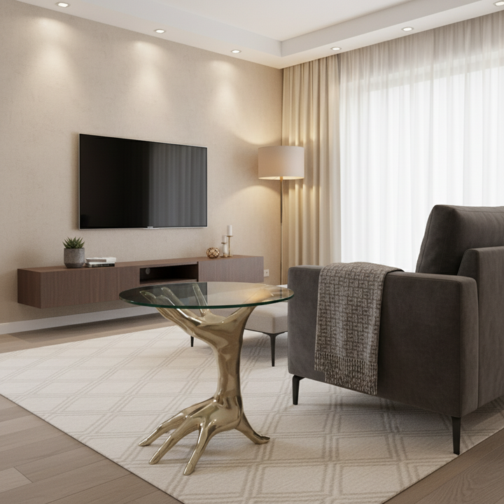 End Table | Gold color | 310030