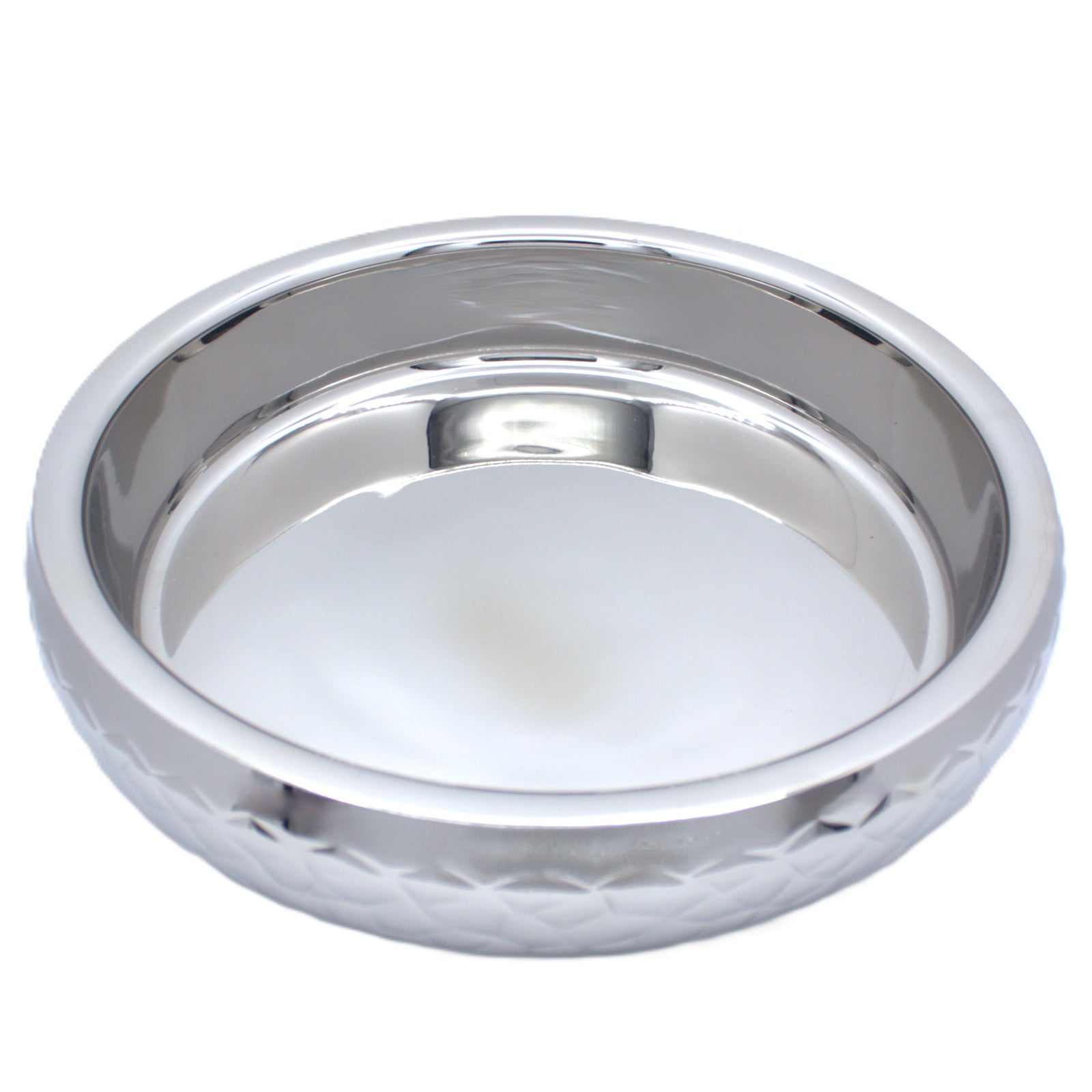 Shallow Belly Serving Bowl | Double Wall | Stainless Steel