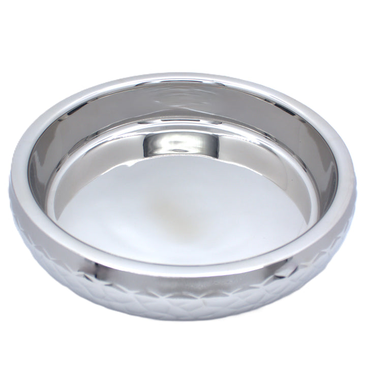 Shallow Belly Serving Bowl | Double Wall | Stainless Steel