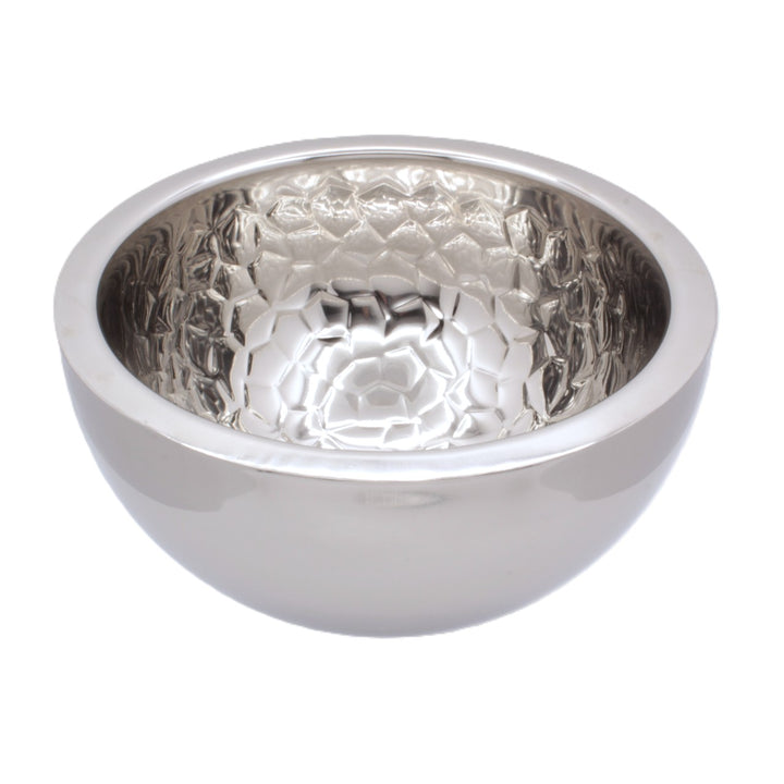 Round Bowl | Double Wall | Stainless Steel | Ice Pattern