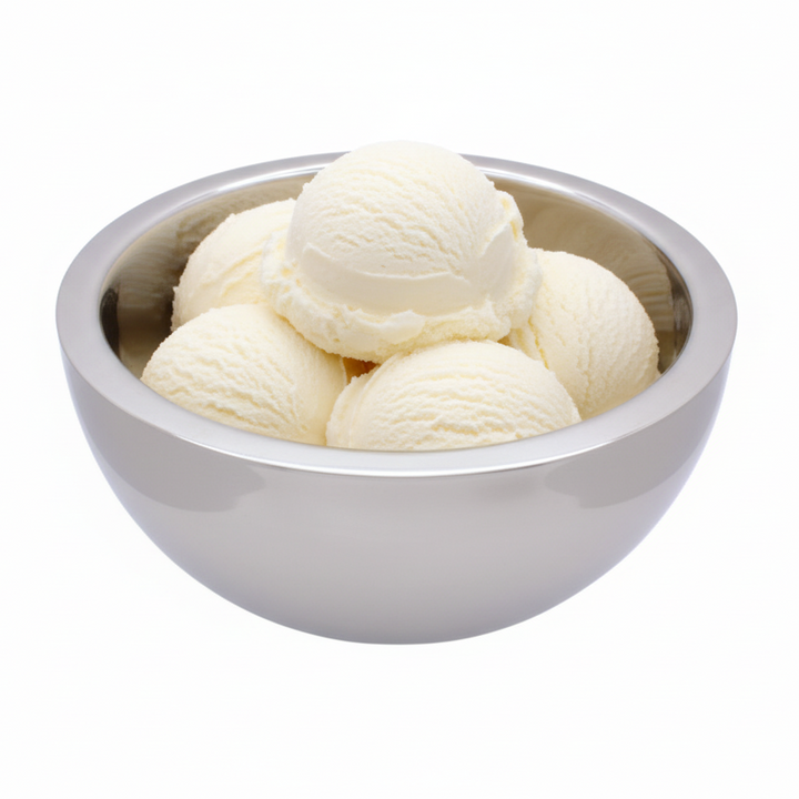 Round Bowl | Double Wall | Stainless Steel | Ice Pattern