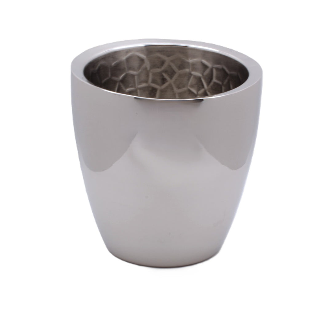 Slant Ice Bucket | Double wall | Stainless Steel | Ice Pattern