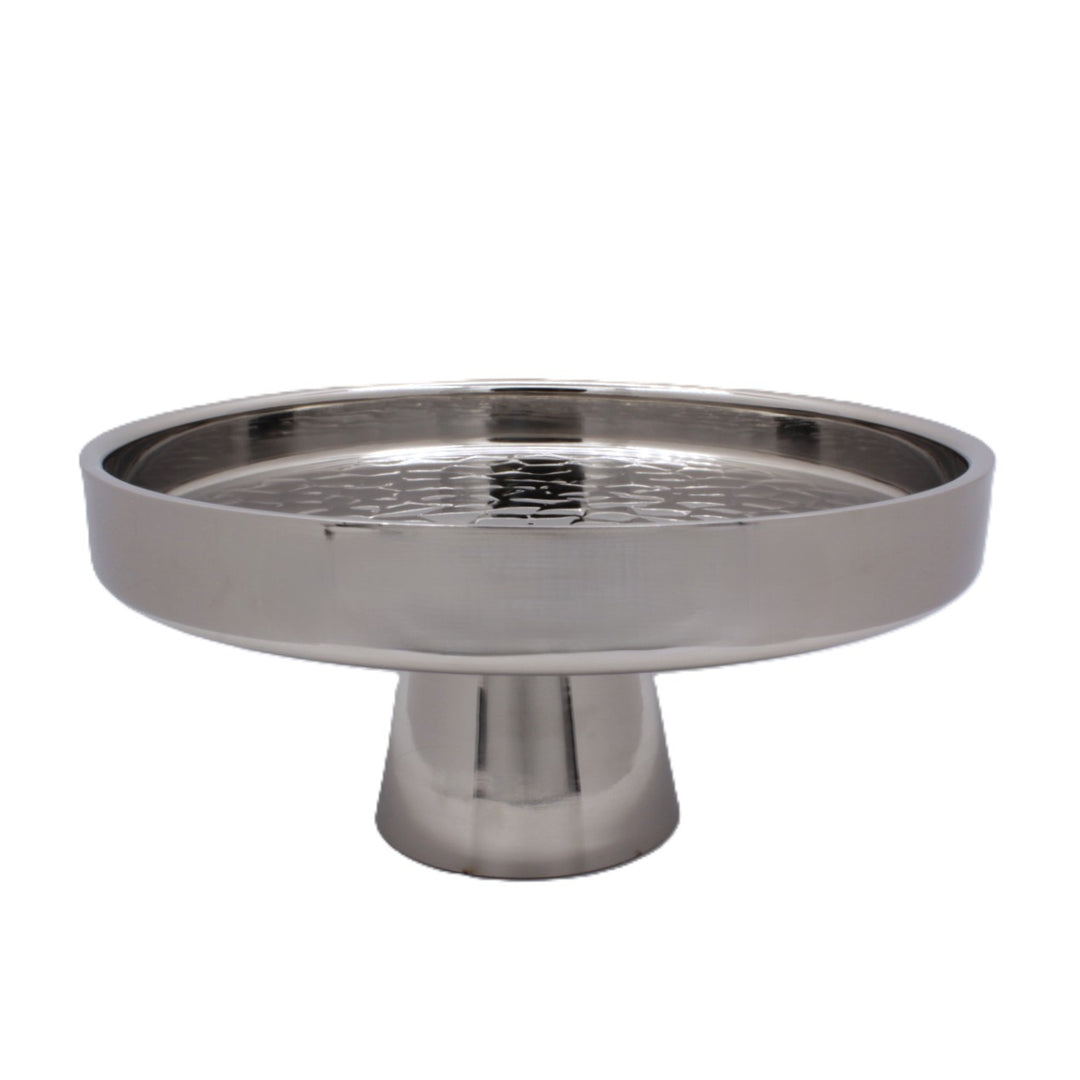Cake Stand | Double wall | Stainless Steel | Ice Pattern