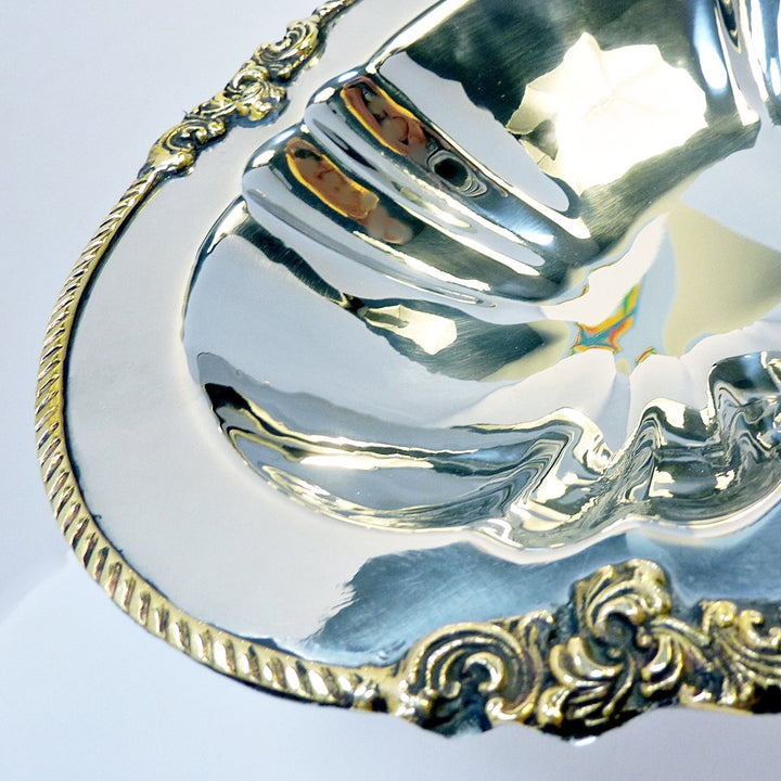Oval Server | Two Tone | Steel &amp; Brass