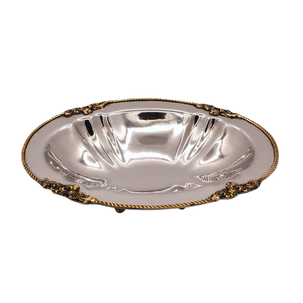 Oval Server | Two Tone | Steel & Brass