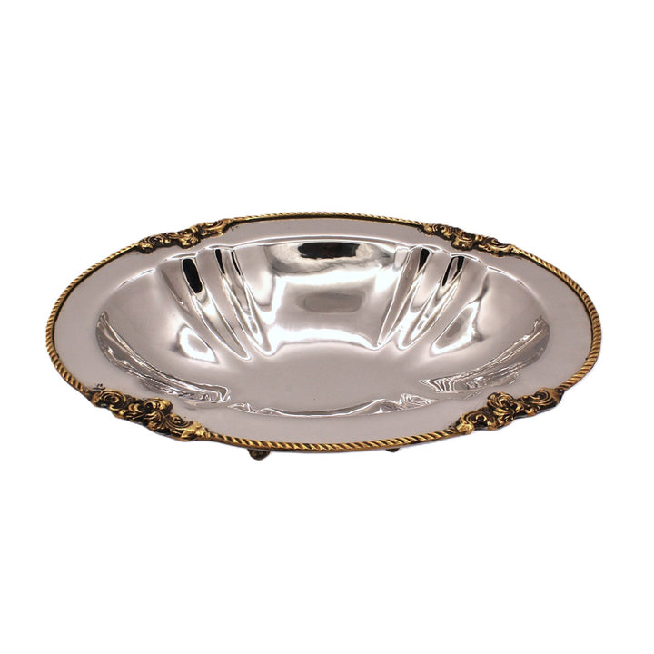 Oval Server | Two Tone | Steel &amp; Brass