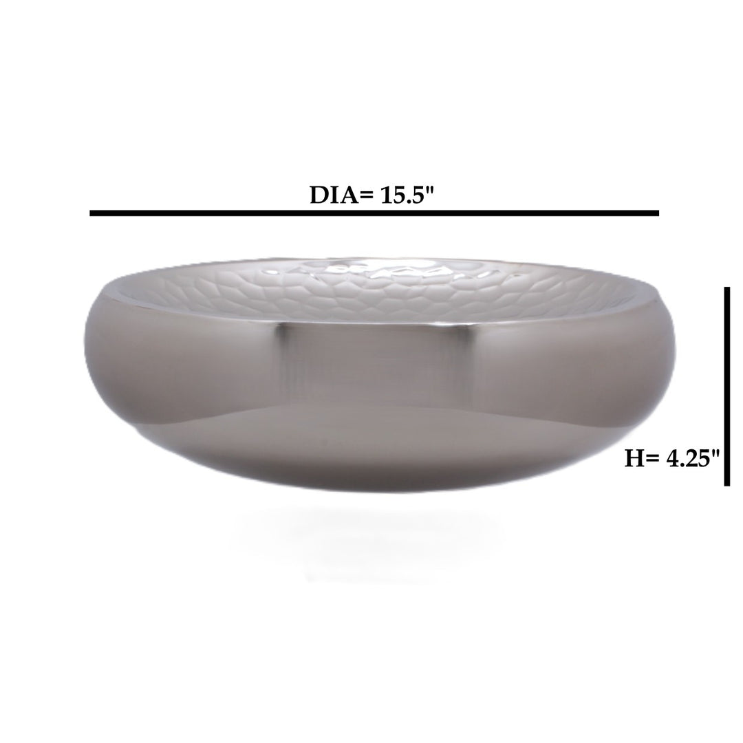 Shallow Servingware | Double Wall | Stainless Steel | Ice pattern
