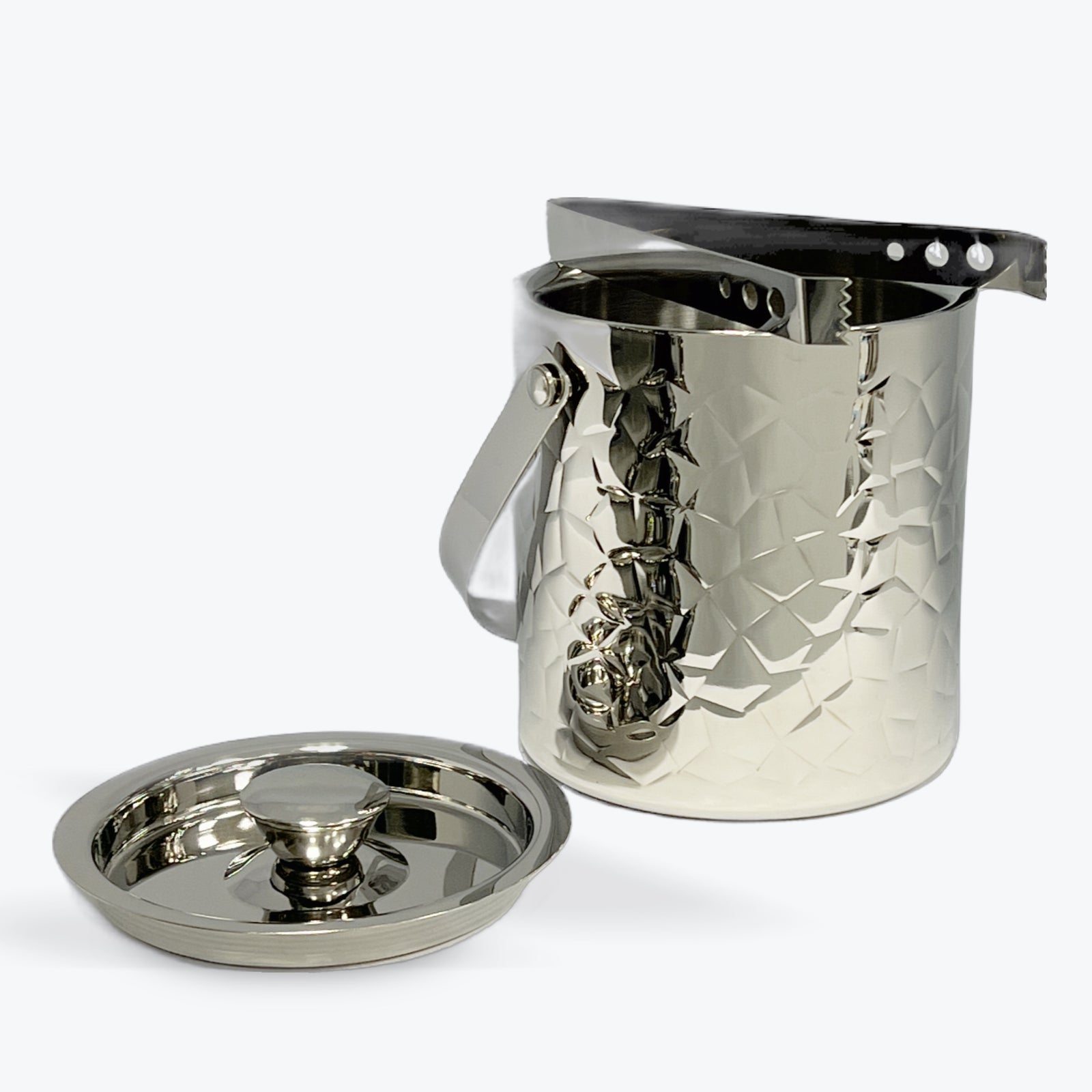 Ice Bucket with Tong | Double Wall | Stainless Steel