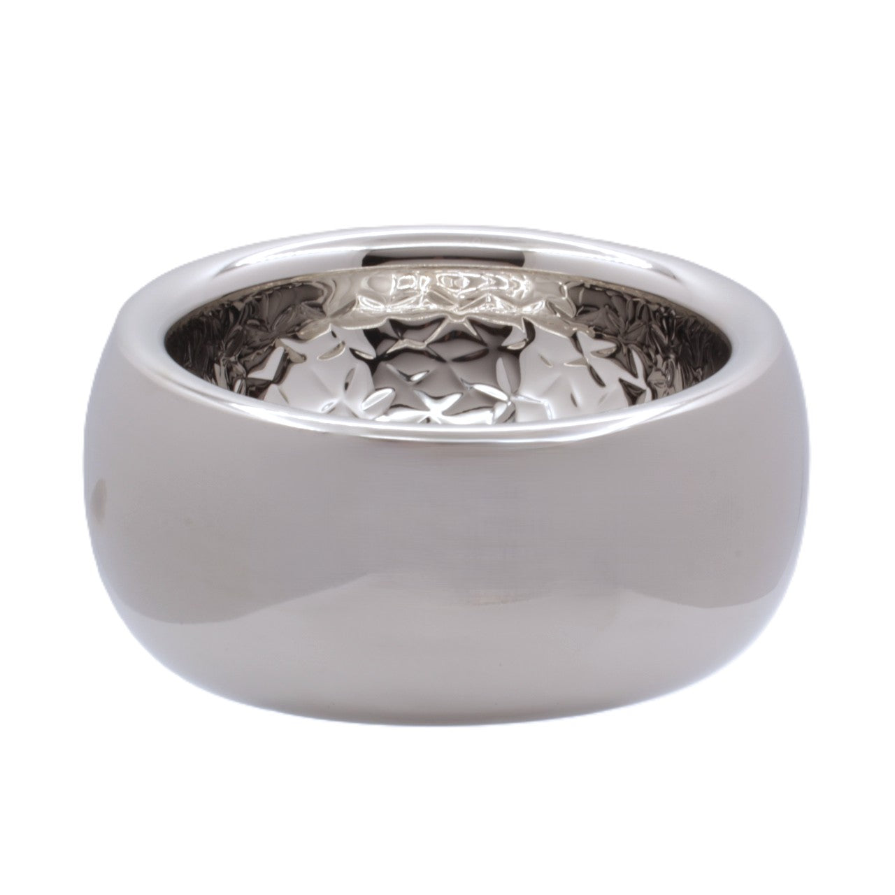 Tapered Serving Bowl | Double Wall | Stainless Steel | Ice Pattern