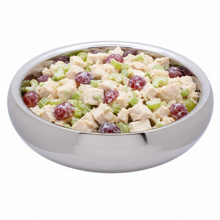 Round Bowl | Double Wall | Stainless Steel | Ice Pattern