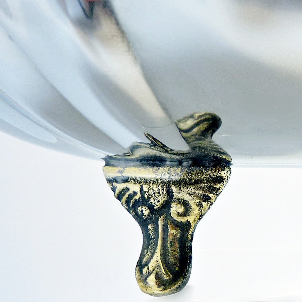 Oval Server | Two Tone | Steel & Brass