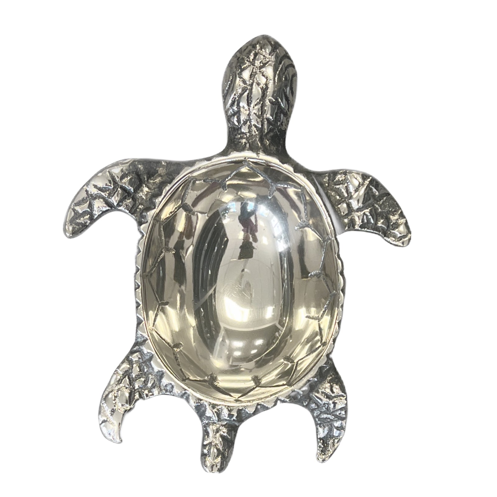 Silver turtle-shaped bowl | Aluminum | 310002